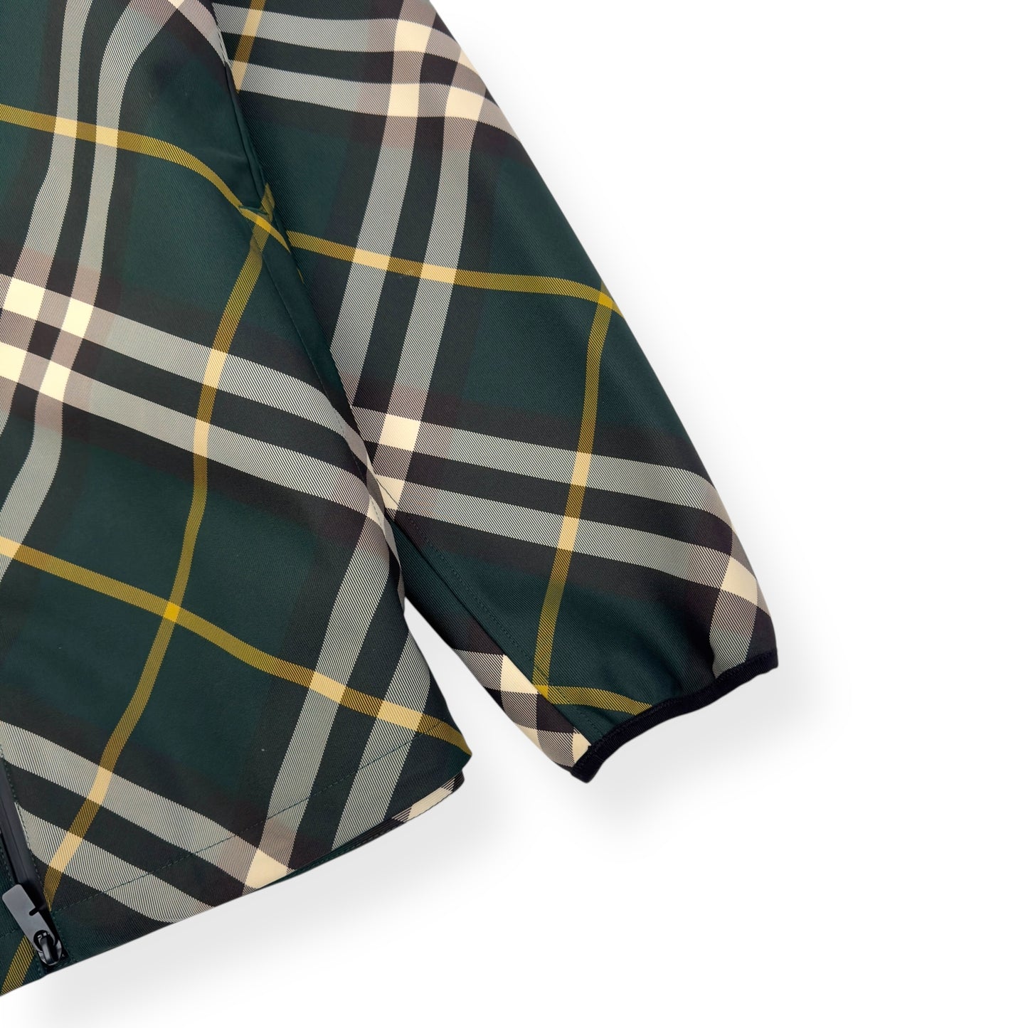 BURBERRY CHECK PRINTED JACKET GREEN L