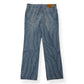 LOUIS VUITTON X YAYOI KUSAMA ALL OVER PUMPKIN GRAPHIC PRINT DENIM JEANS INDIGO W34” / L