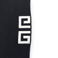 GIVENCHY 4G LOGO EMBROIDERED SWEAT PANTS BLACK / WHITE M