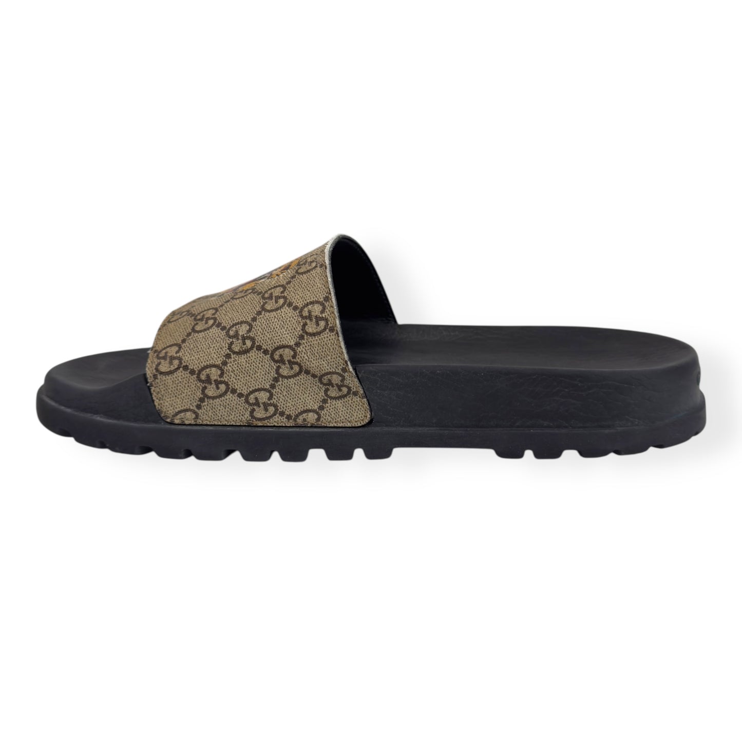 GUCCI GG SUPREME TIGER PRINT SLIDES UK11
