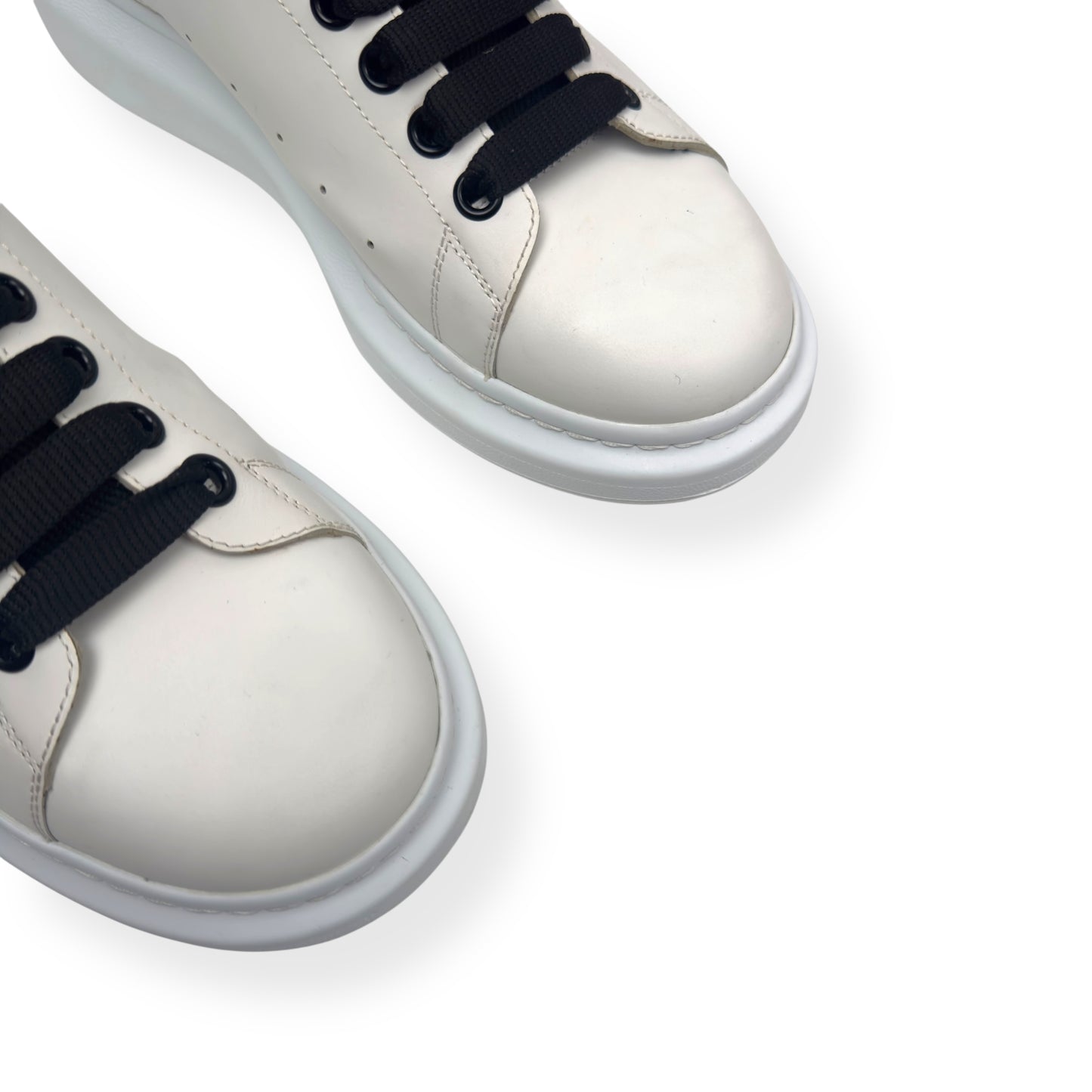 ALEXANDER MCQUEEN OVERSIZED LEATHER / SNAKESKIN SNEAKER WHITE / BLACK 42 / UK8