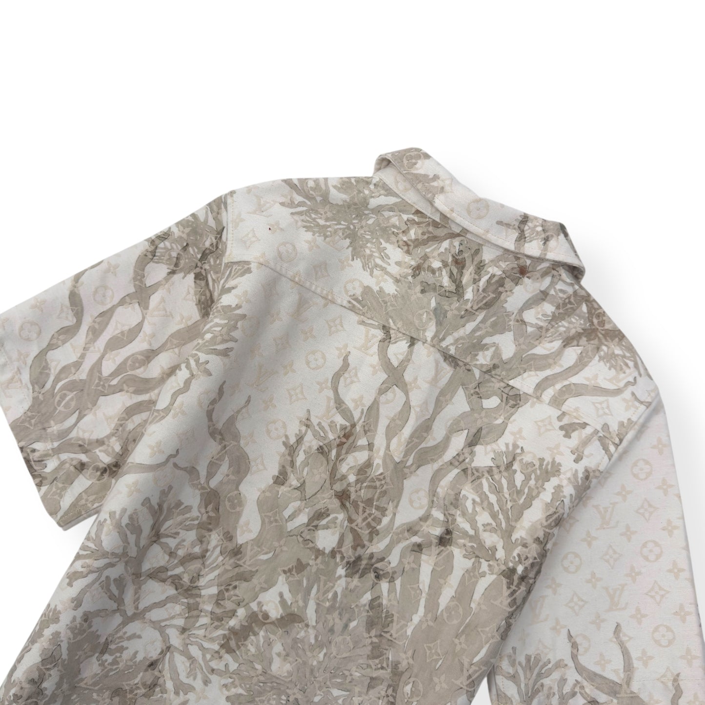 LOUIS VUITTON MONOGRAM DENIM SHIRT BEIGE S