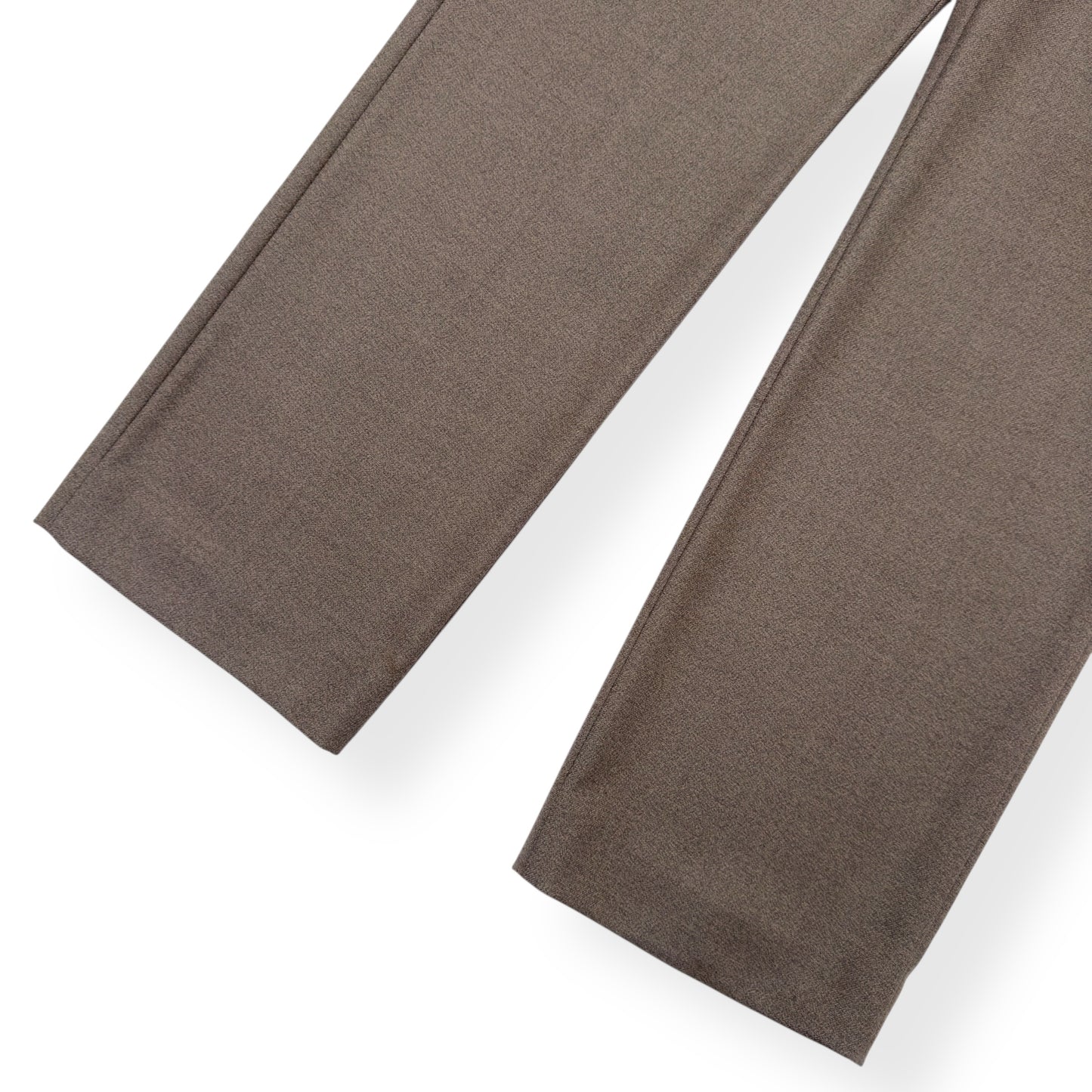 LOUIS VUITTON WOOL STRAIGHT LEG TROUSERS BEIGE 40 / S