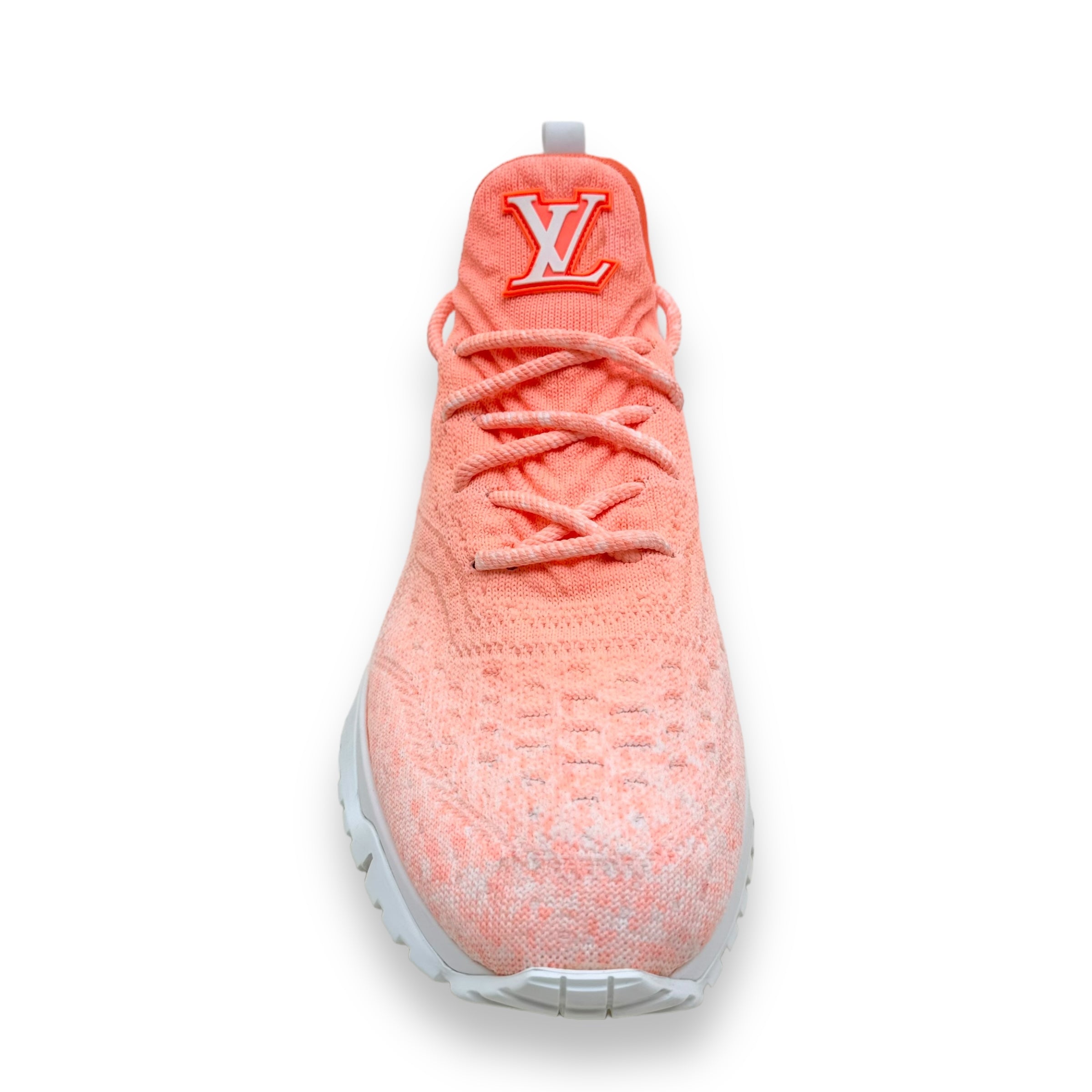 LOUIS VUITTON V.N.R TECHNICAL KNIT SNEAKER ORANGE UK8.5