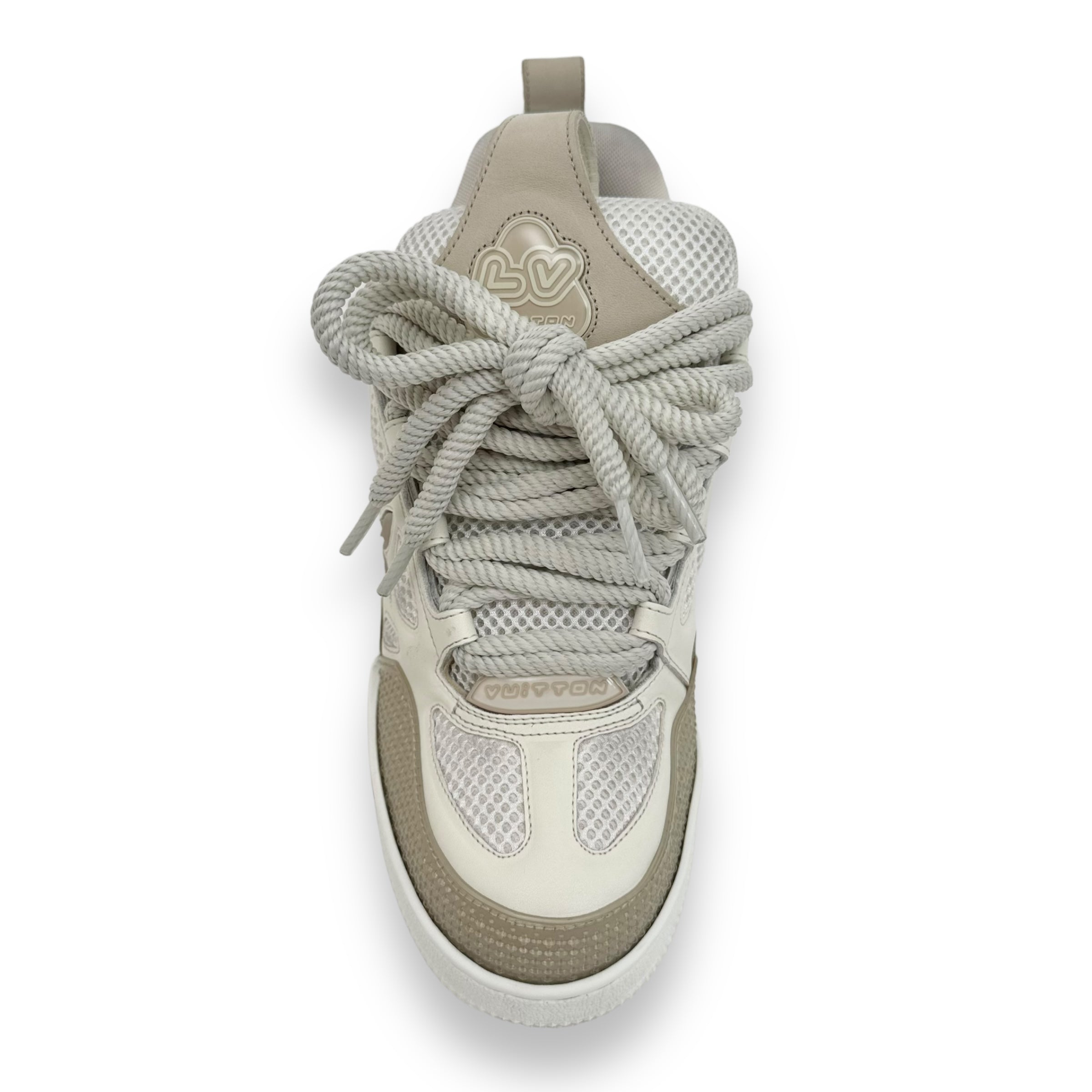 LOUIS VUITTON LV SKATE SNEAKER BEIGE / WHITE UK6