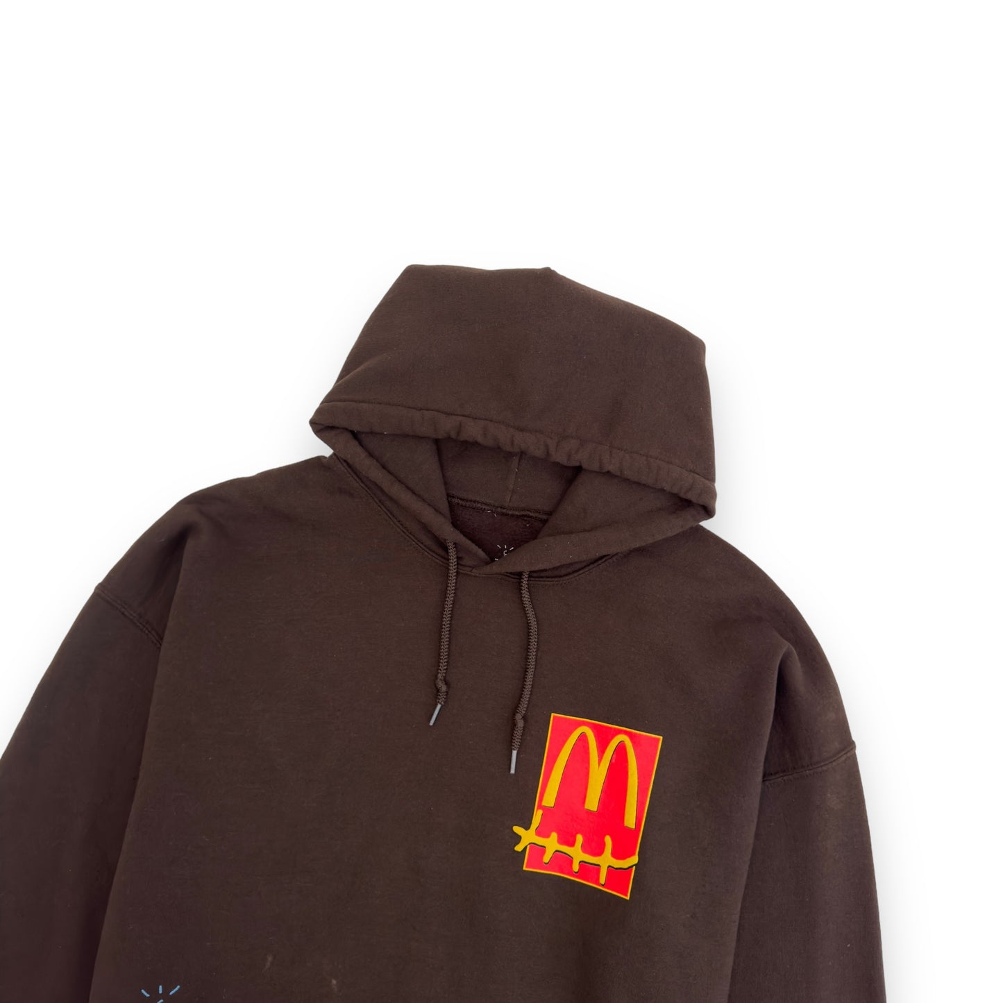 CACTUS JACK BY TRAVIS SCOTT X MCDONALDS CACTUS PACK STICKER HOODIE BROWN L