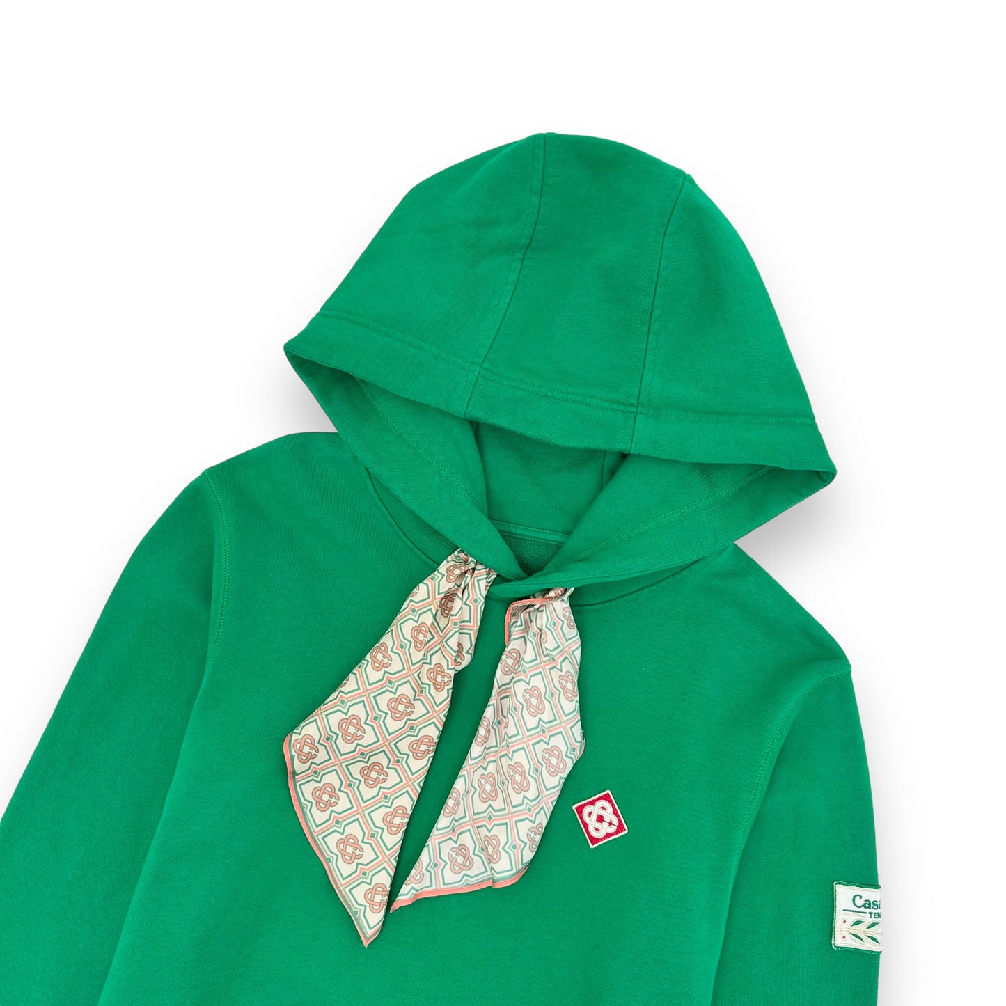 CASABLANCA SCARF HOODIE GREEN M