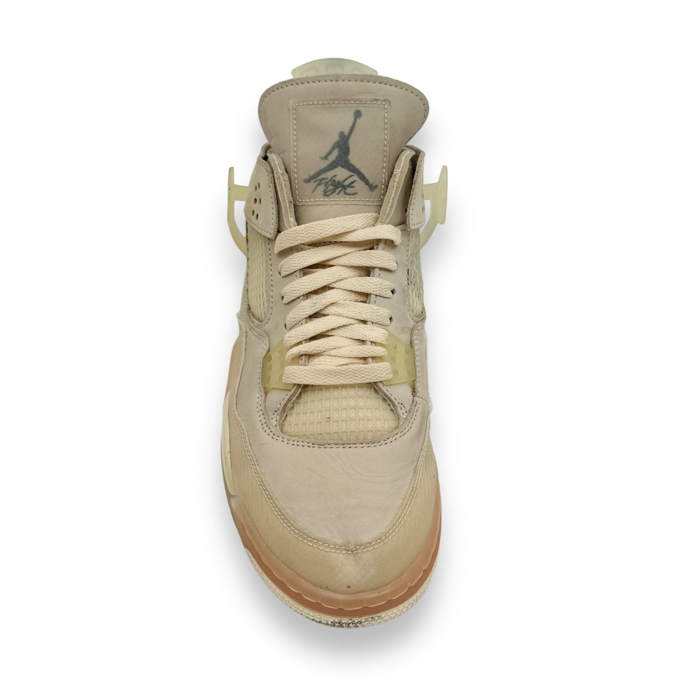 OFF-WHITE X AIR JORDAN 4 SAIL SNEAKER UK10.5
