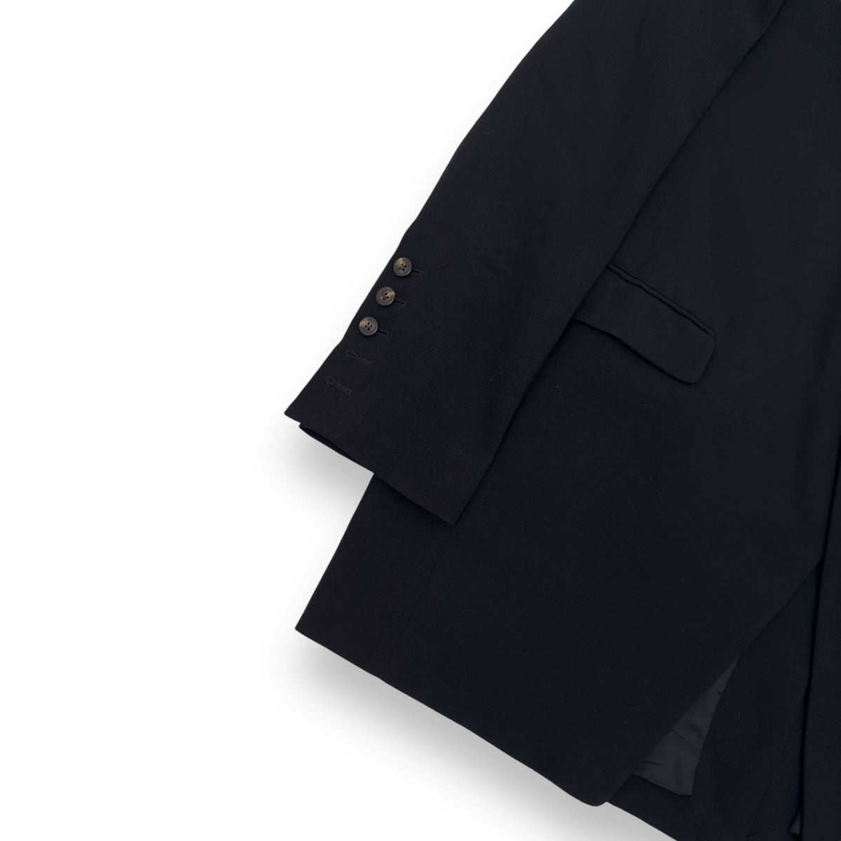 RICK OWENS TECUATL SS20 TATLIN WOOL BLAZER JACKET BLACK L