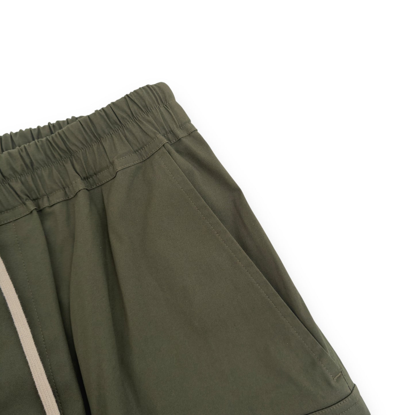 RICK OWENS GETHSEMANE FW21 DRAWSTRING CARGO PANTS GREEN M