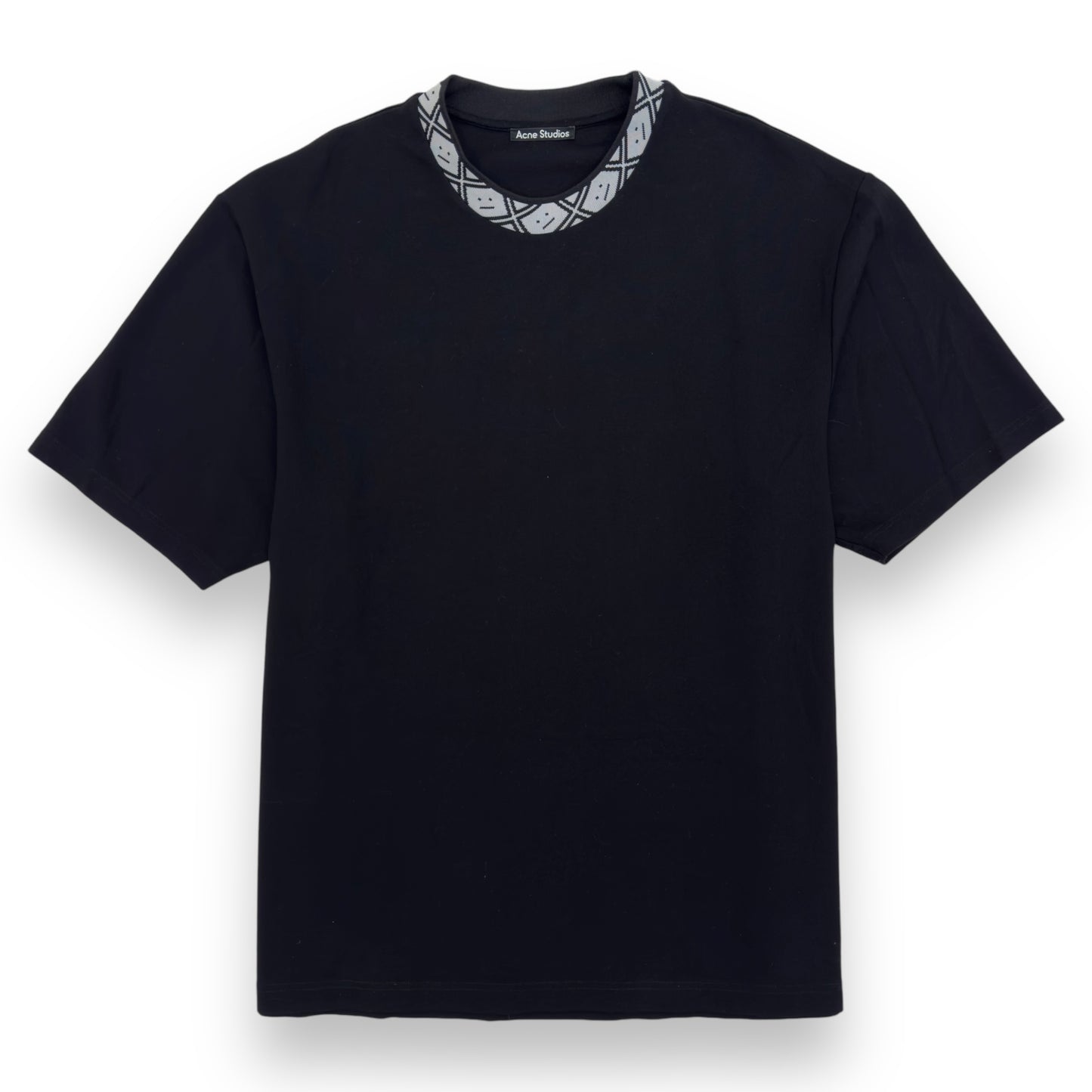 ACNE STUDIOS EXTOR JERSEY T-SHIRT BLACK / WHITE XL