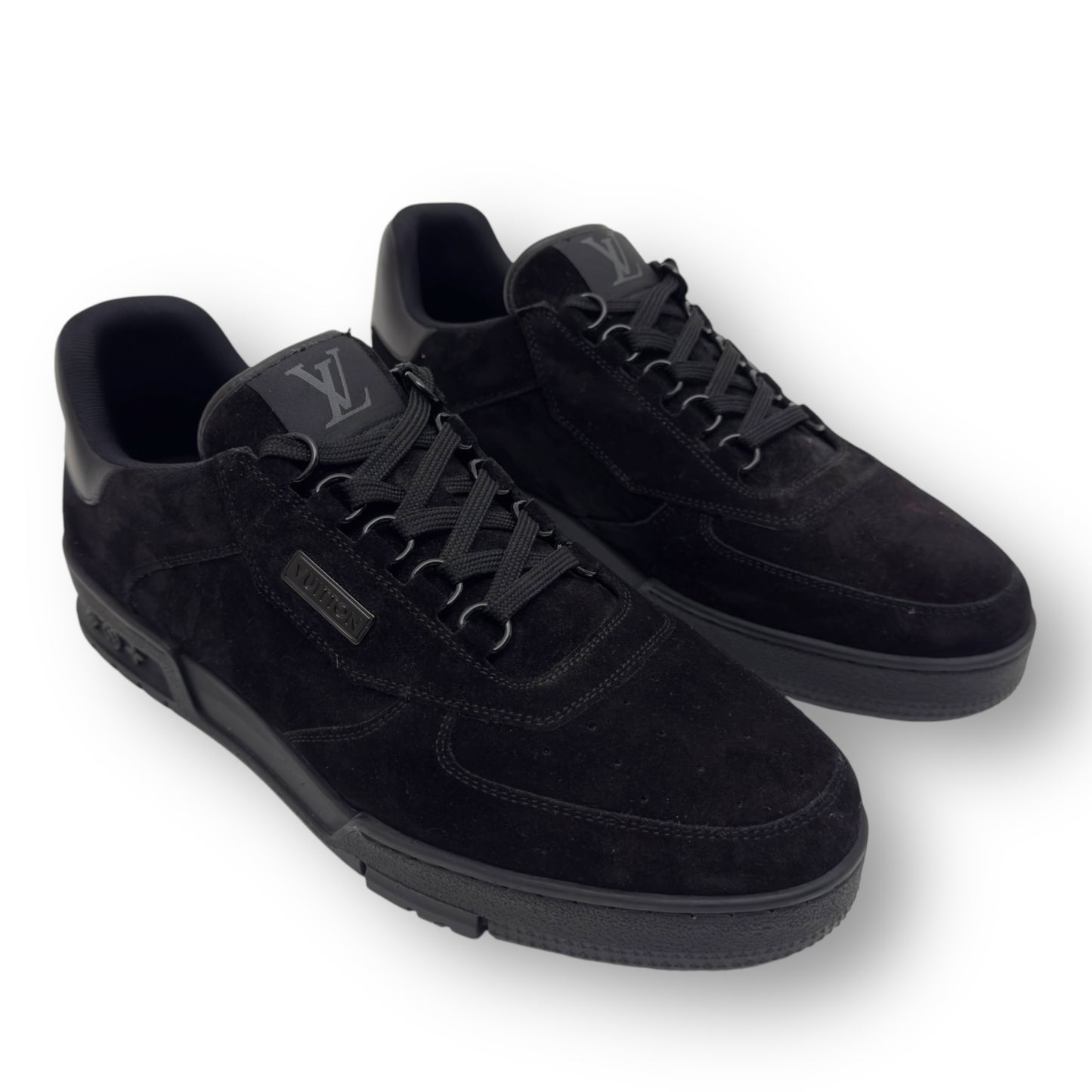 LOUIS VUITTON LV SUEDE SNEAKER BLACK UK8