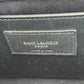 SAINT LAURENT KATE TASSEL GRAINED LEATHER SHOULDER BAG BLACK WITH SILVER STRAP S