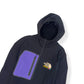 GUCCI X THE NORTH FACE F2W1 TECHNICAL FABRIC PULLOVER HOODIE BLACK / PURPLE M