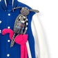 LOUIS VUITTON PUPPET VARSITY JACKET BLUE / WHITE 48 / S