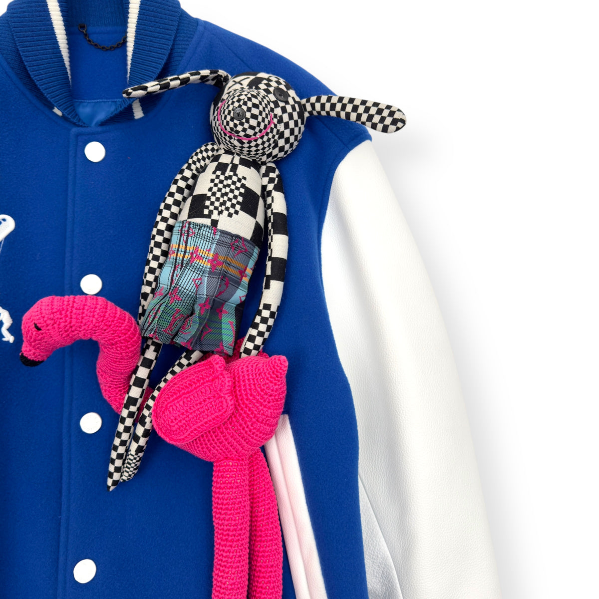 LOUIS VUITTON PUPPET VARSITY JACKET BLUE / WHITE 48 / S