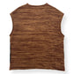 ANDERSSON BELL BLOTCH INTARSIA CREW-NECK VEST BROWN XL