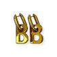 BALENCIAGA WOMENS B CHAIN EARRINGS GOLD