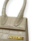 JACQUEMUS LE CHIQUITO MINI CROC EMBOSSED BAG CREAM MINI