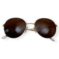 BALENCIAGA SUNGLASSES BROWN / GOLD
