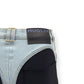 MUGLER SPIRAL SKINNY DENIM JEANS BLUE / BLACK 36 / W26”