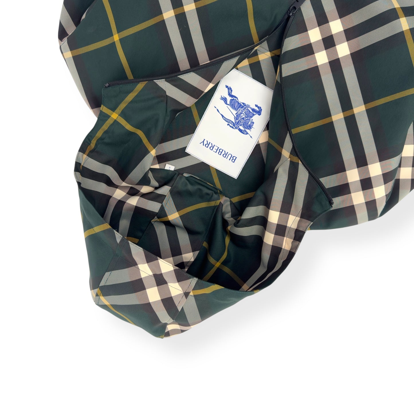 BURBERRY CHECK PRINTED JACKET GREEN L