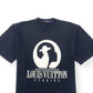 LOUIS VUITTON COTTON INTARSIA STUDIOS T-SHIRT BLACK / WHITE XXL