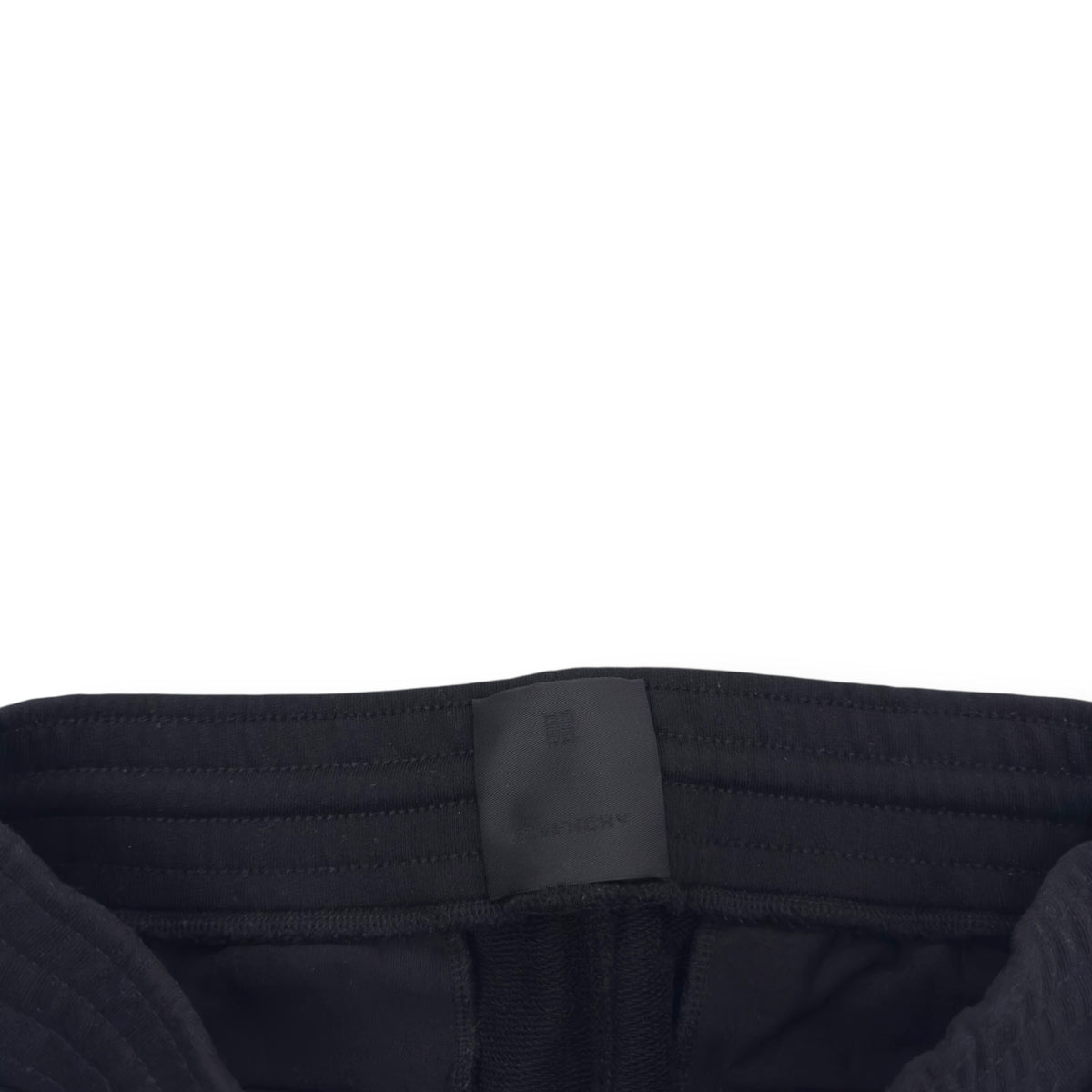 GIVENCHY 4G LOGO EMBROIDERED SWEAT PANTS BLACK / WHITE M