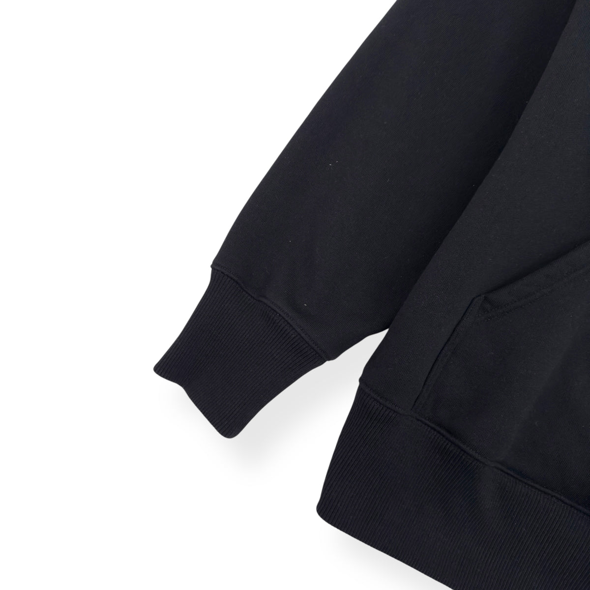 GIVENCHY OVERSIZED ARCHETYPE LOGO EMBROIDERED HOODIE BLACK / WHITE S