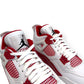 JORDAN 4 RETRO SNEAKER ALTERNATE 89 RED / WHITE UK9.5