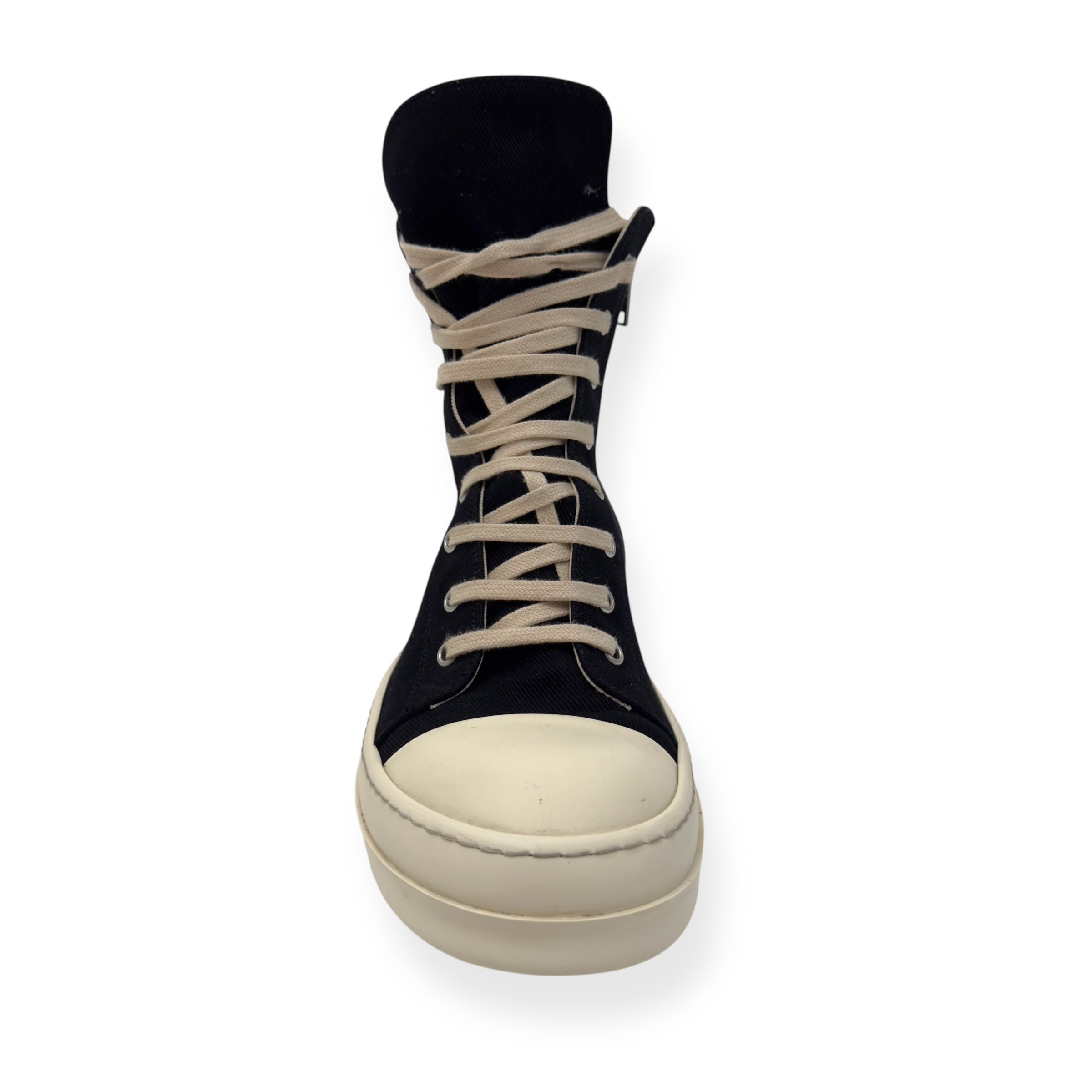 RICK OWENS DRKSHDW HOLLYWOOD HIGH TOP SNEAKER DARK DUST / MILK UK8
