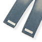 OFF-WHITE BLEACHED DENIM JEANS BLUE / WHITE W34”