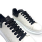 ALEXANDER MCQUEEN OVERSIZED LEATHER / SNAKESKIN SNEAKER WHITE / BLACK 42 / UK8