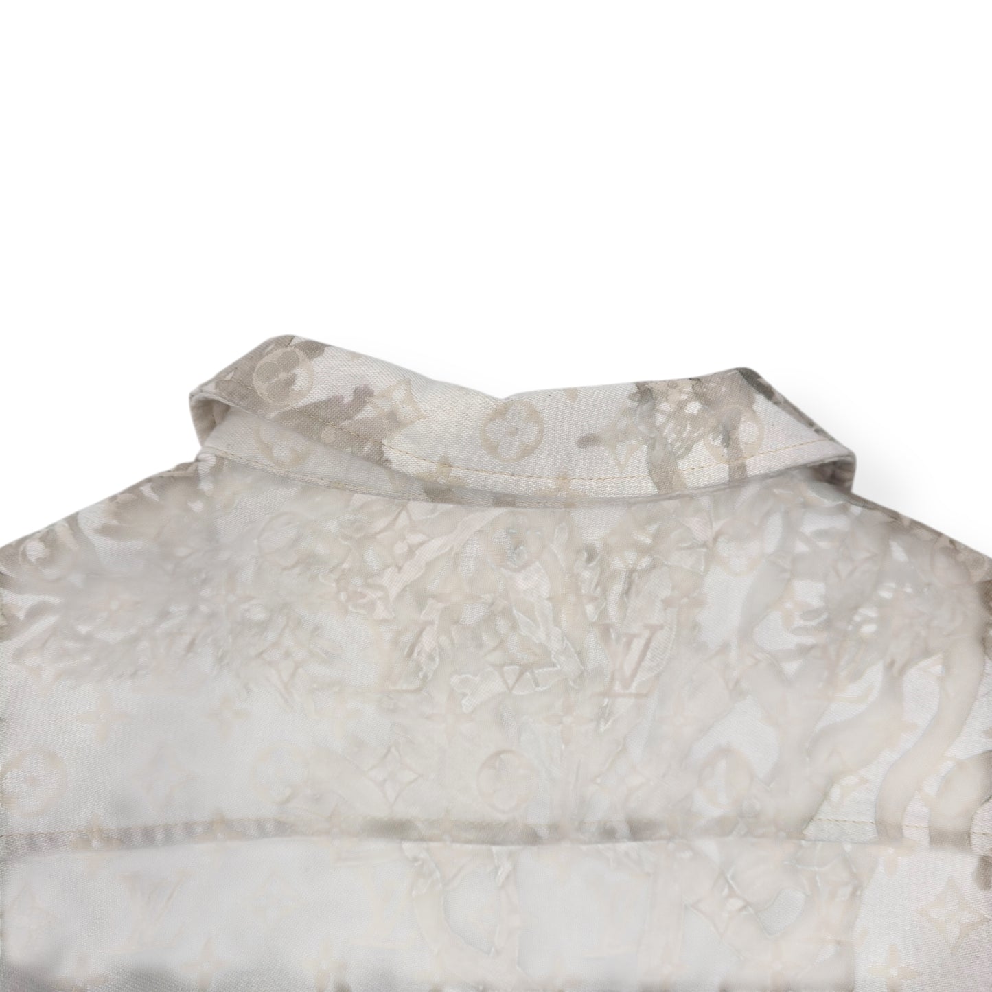 LOUIS VUITTON MONOGRAM DENIM SHIRT BEIGE S