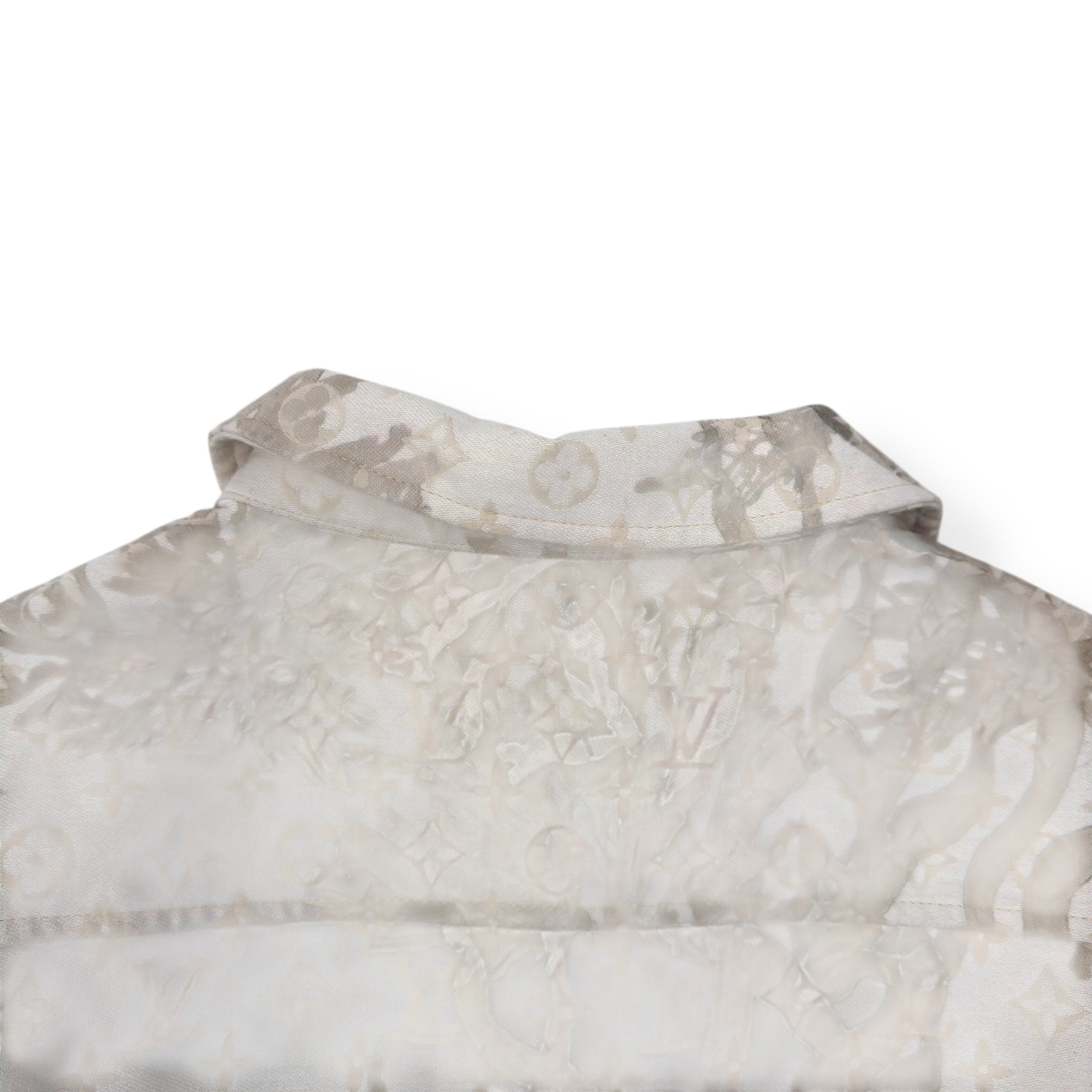 LOUIS VUITTON MONOGRAM DENIM SHIRT BEIGE S