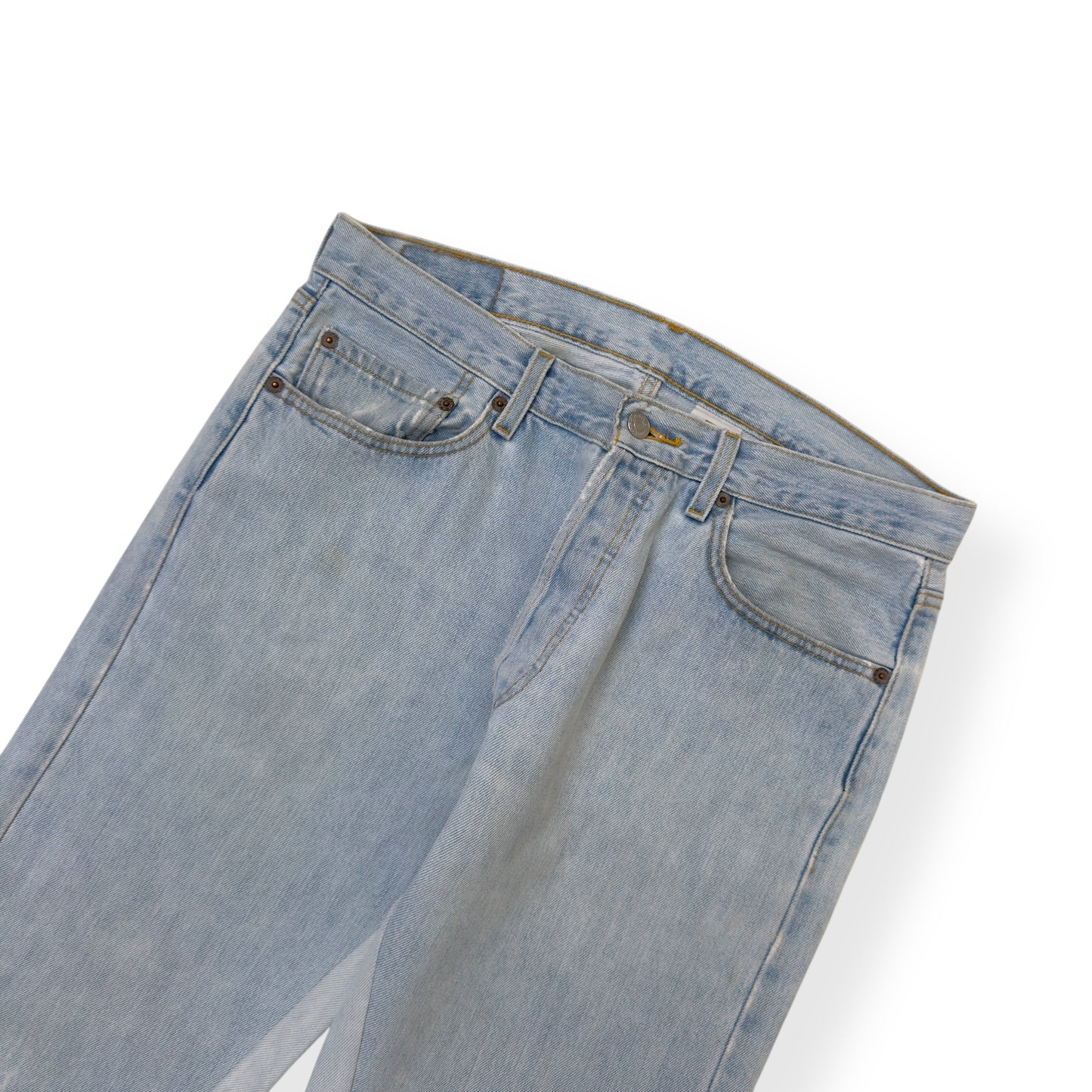 JEANIUS BAR ATELIER PAINT SPLATTER DENIM JEANS INDIGO W32”