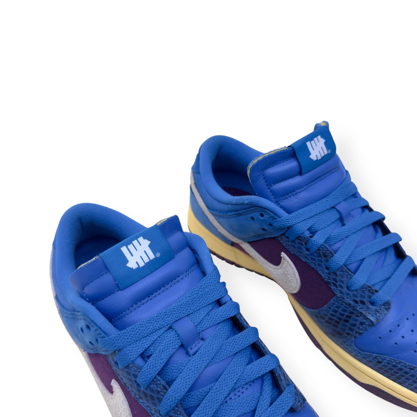 NIKE X UNDEFEATED DUNK LOW SP SNEAKER BLUE / PURPLE UK8