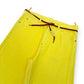 MARNI LOGO-PATCH STRETCH-COTTON FLARED TROUSERS YELLOW 34”