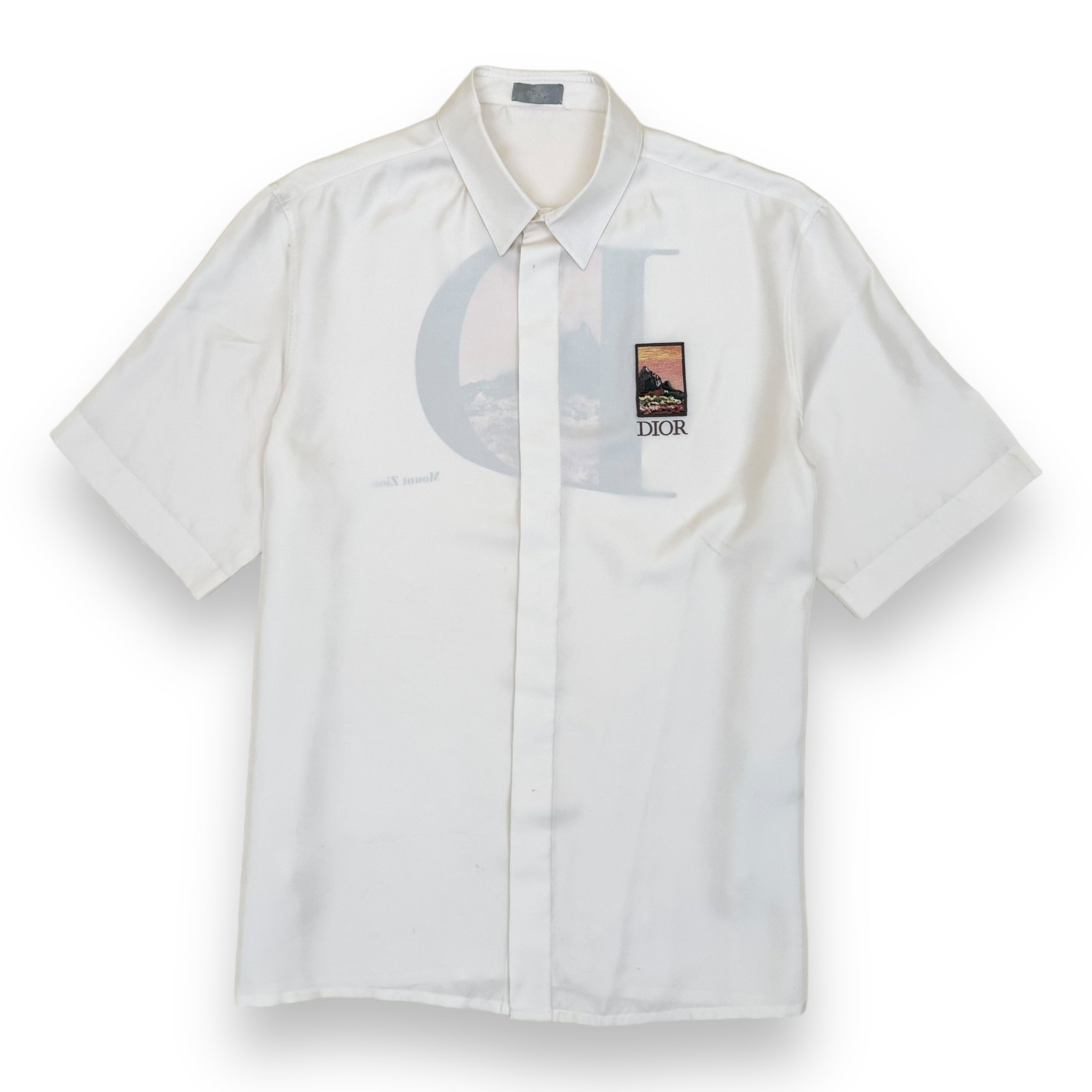 DIOR X JACK KEROUC ‘MOUNT ZION’ SILK SHIRT NATURAL L
