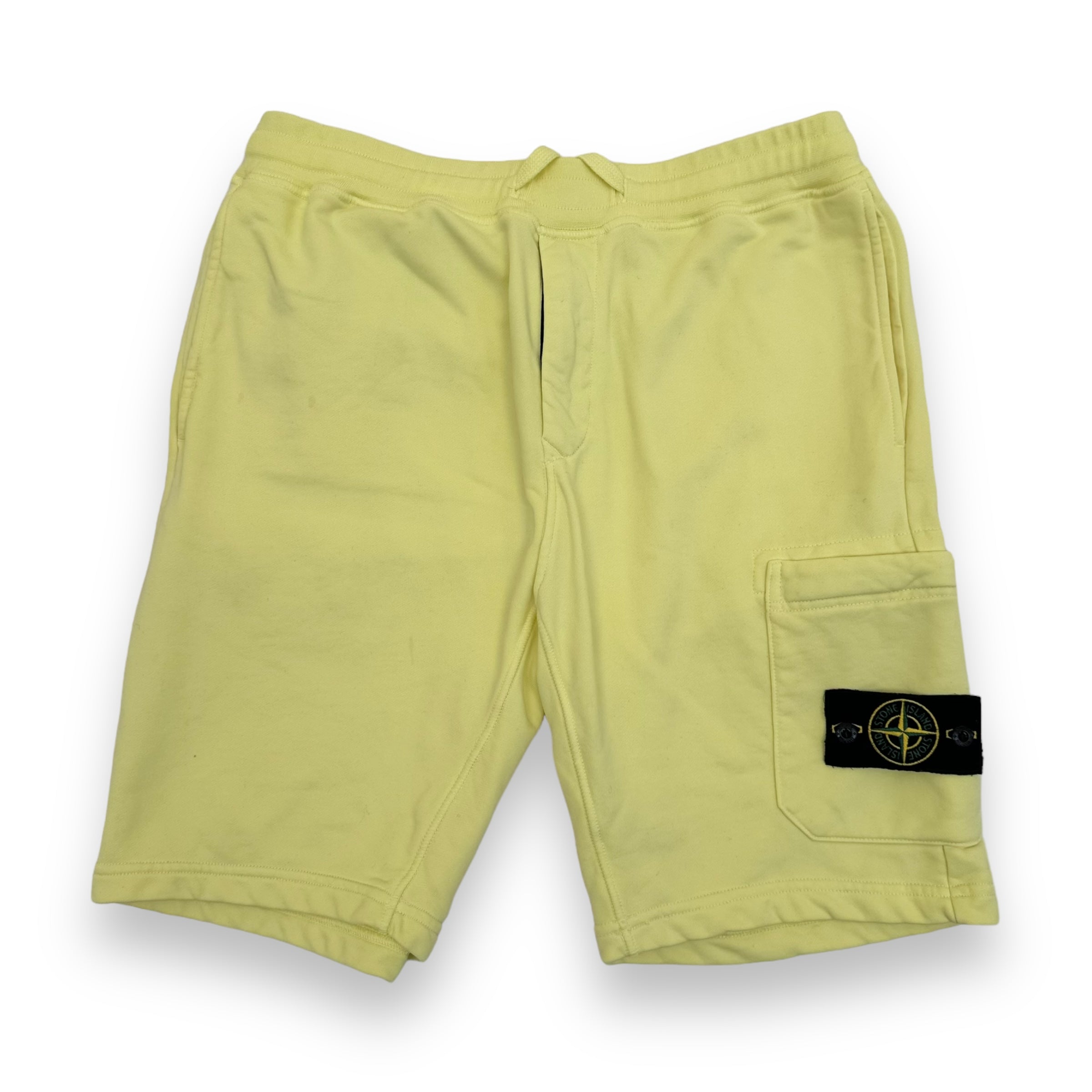 STONE ISLAND SWEAT SHORTS YELLOW L