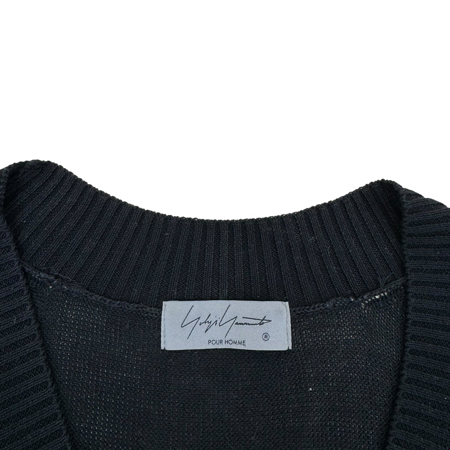 YOHJI YAMAMOTO POUR HOMME VEST SWEATER BLACK M