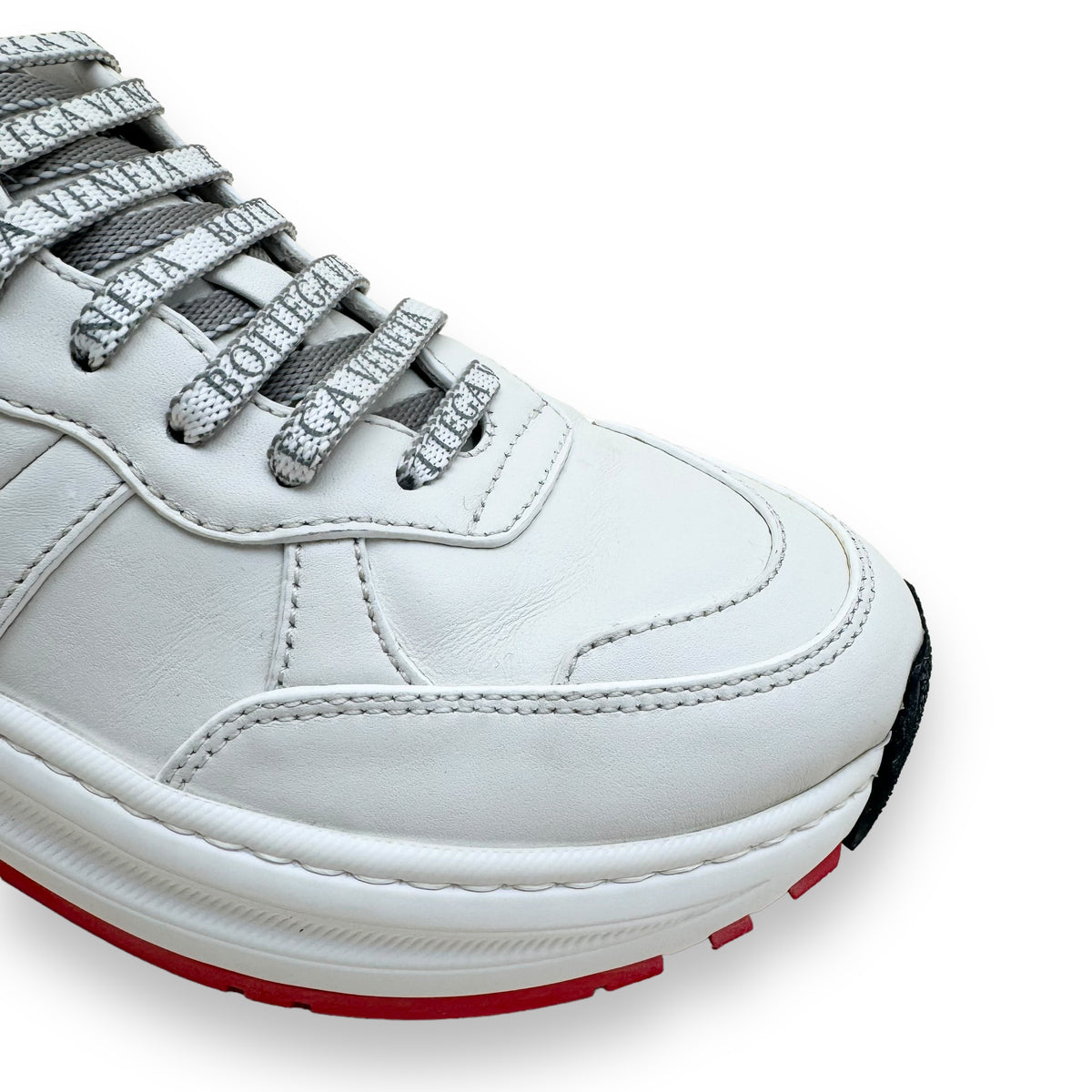 BOTTEGA VENETA SPEEDSTER LEATHER SNEAKER WHITE UK6.5
