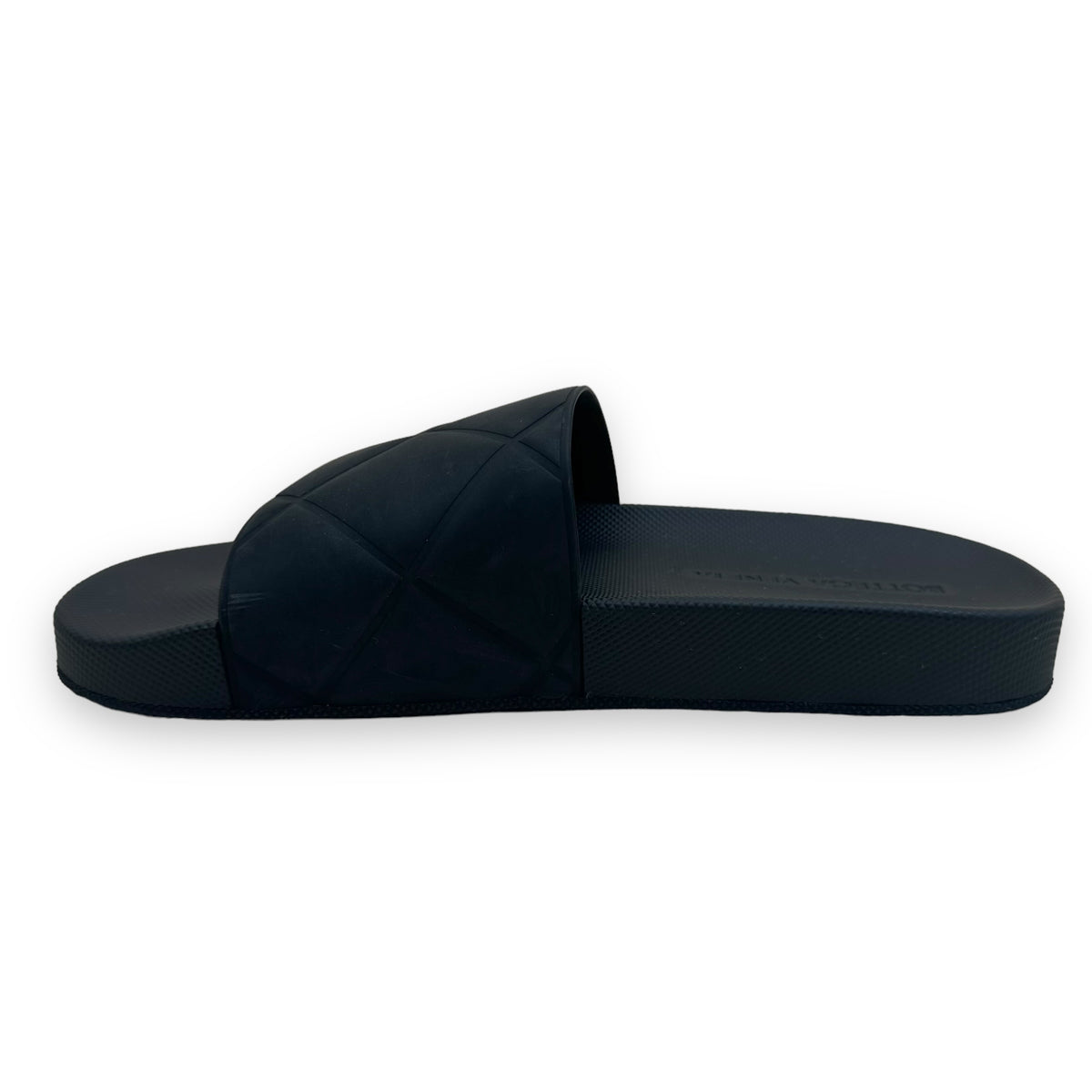 BOTTEGA VENETA QUILTED SLIDES BLACK UK7