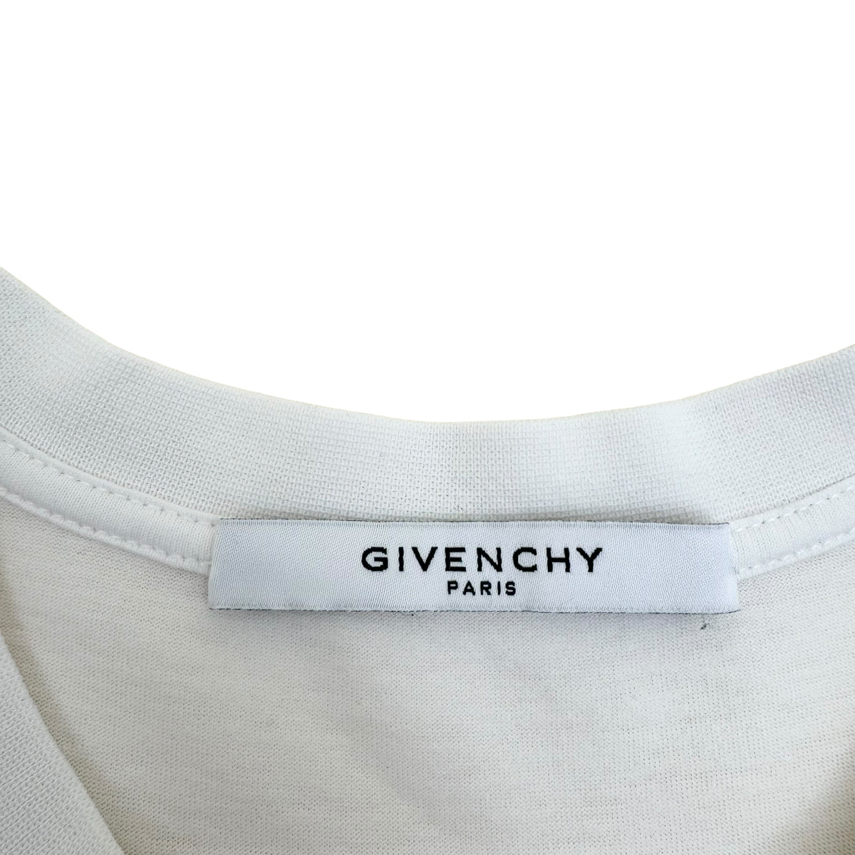 GIVENCHY OVERSIZED LOGO COTTON T-SHIRT WHITE XS