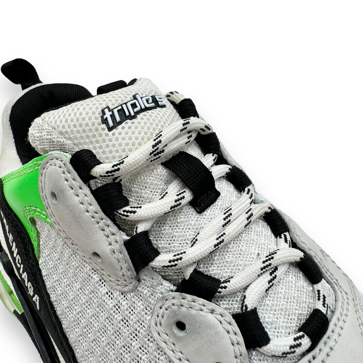 BALENCIAGA TRIPLE S SNEAKER BLACK / GREEN / WHITE UK8