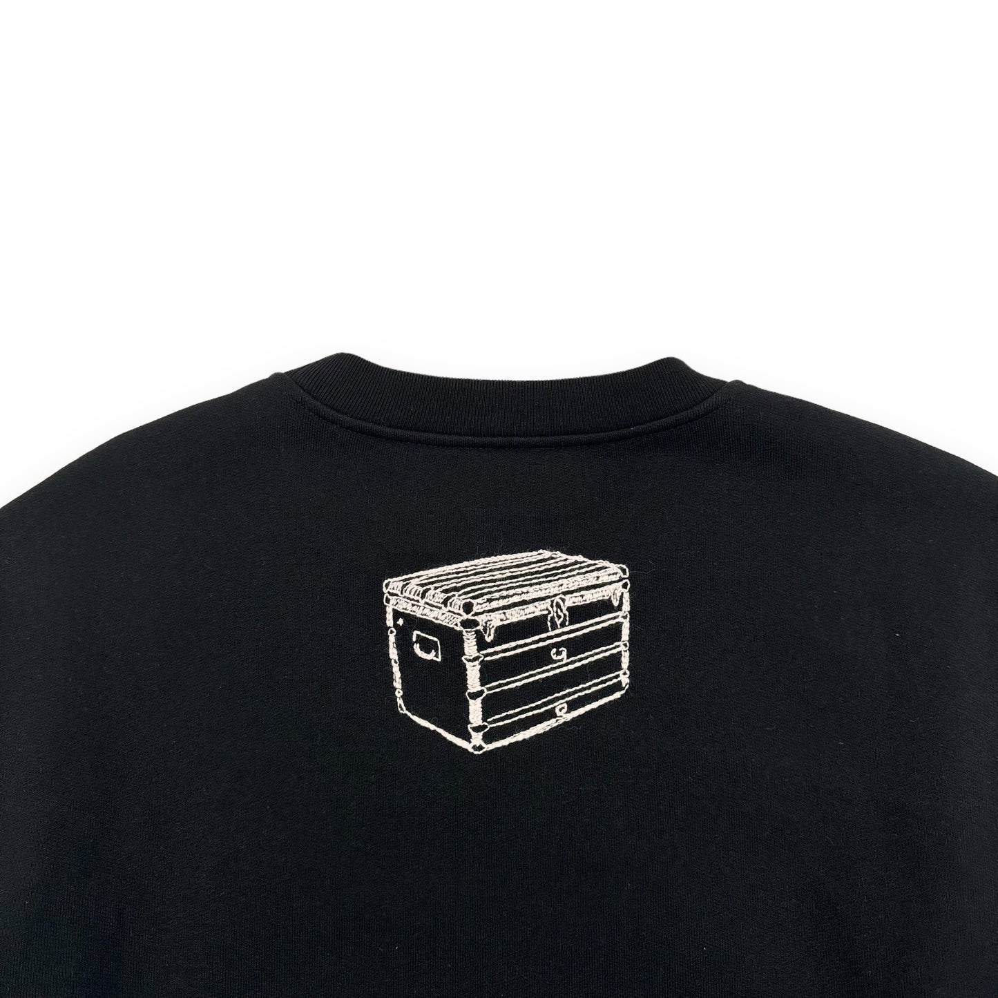 LOUIS VUITTON FW23 CREWNECK SWEATSHIRT BLACK L