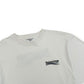 BALENCIAGA OVERSIZED EMBROIDERED LOGO T-SHIRT WHITE L