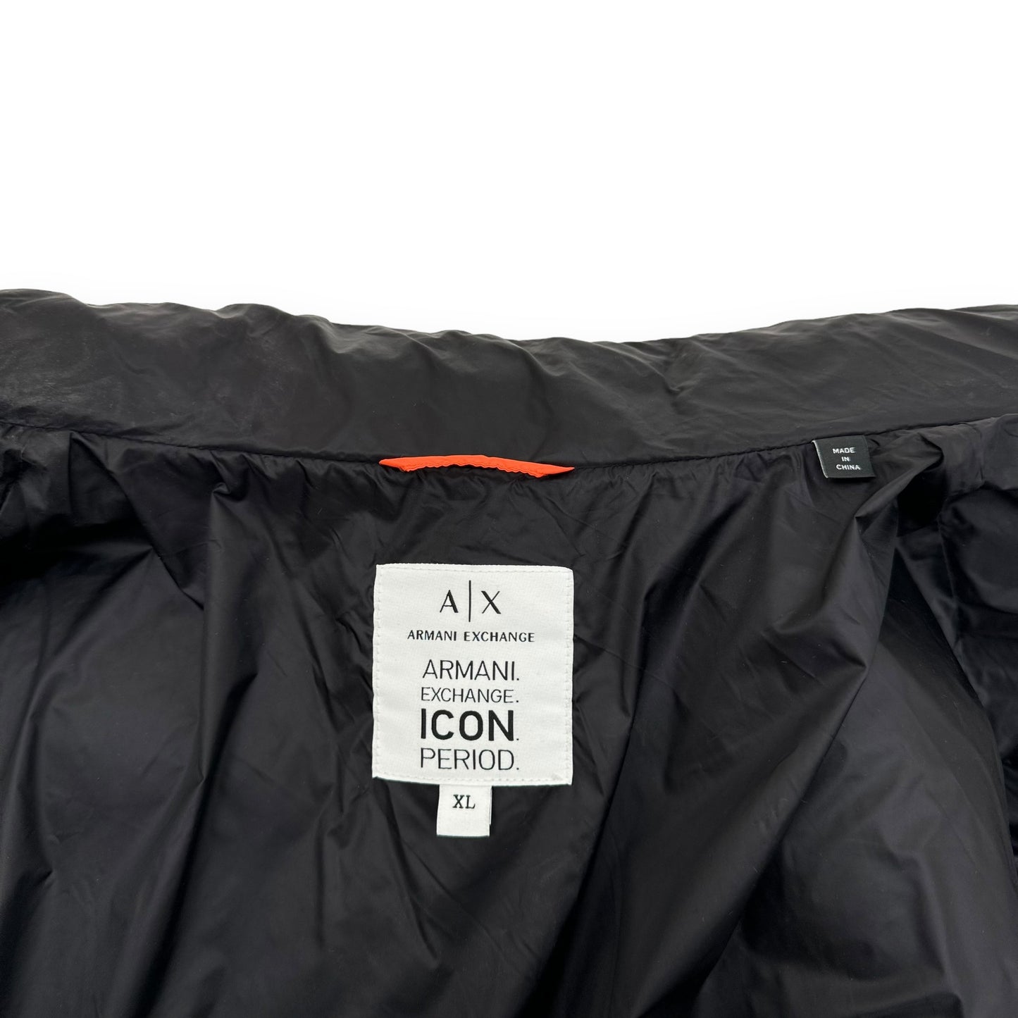 ARMANI EXCHANGE PADDED DOWN JACKET ORANGE XL