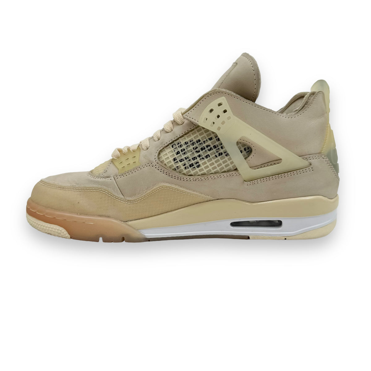 OFF-WHITE X AIR JORDAN 4 SAIL SNEAKER UK10.5