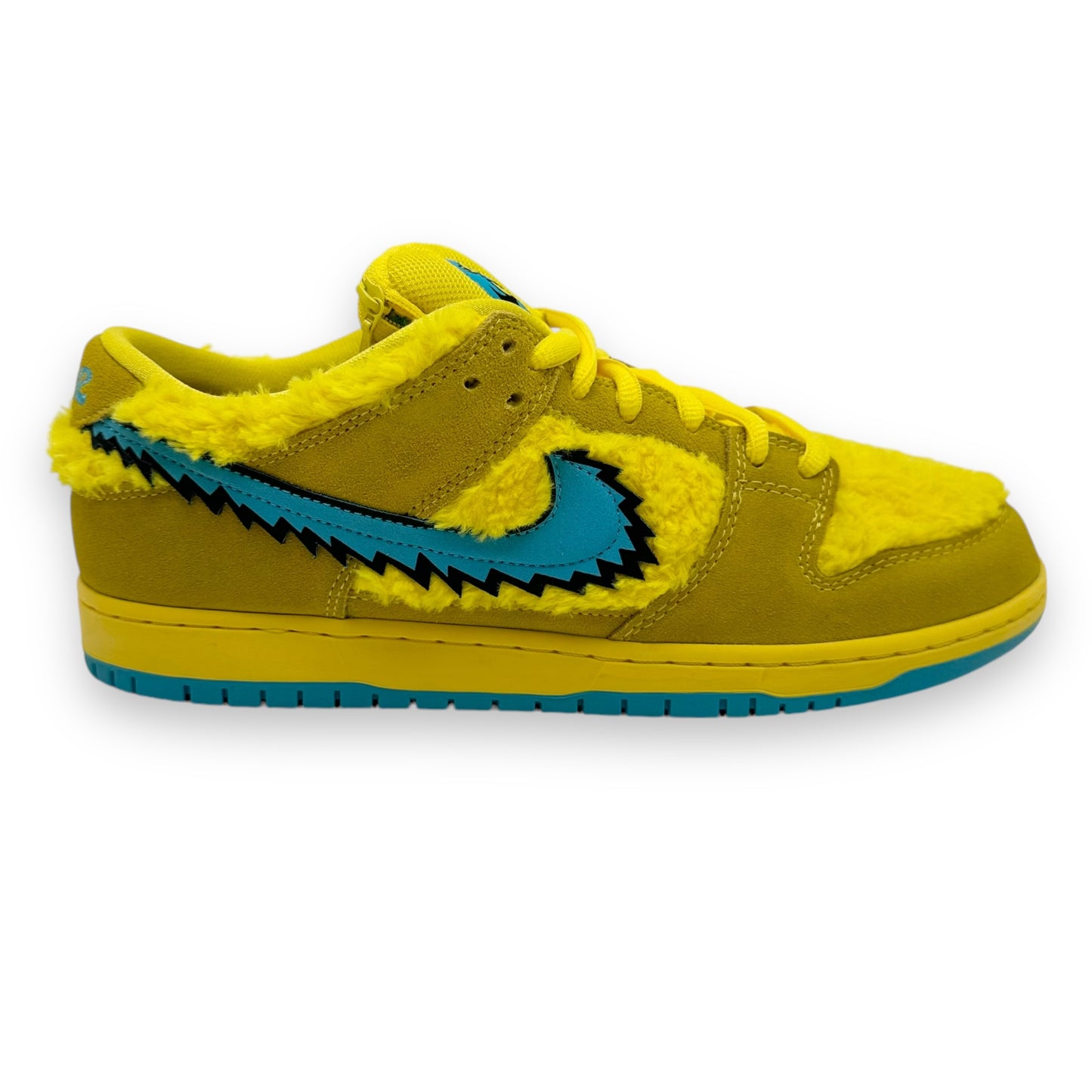 NIKE SB DUNK LOW GRATEFUL DEAD BEAR SNEAKER YELLOW UK10